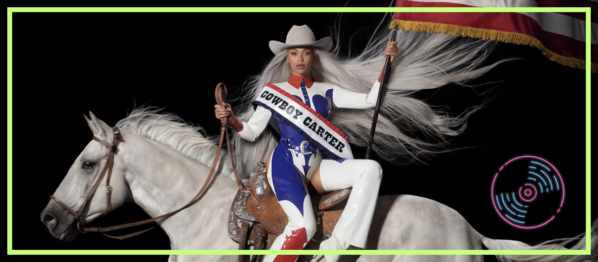 Wizerunek Beyoncé promujący album COWBOY CARTER